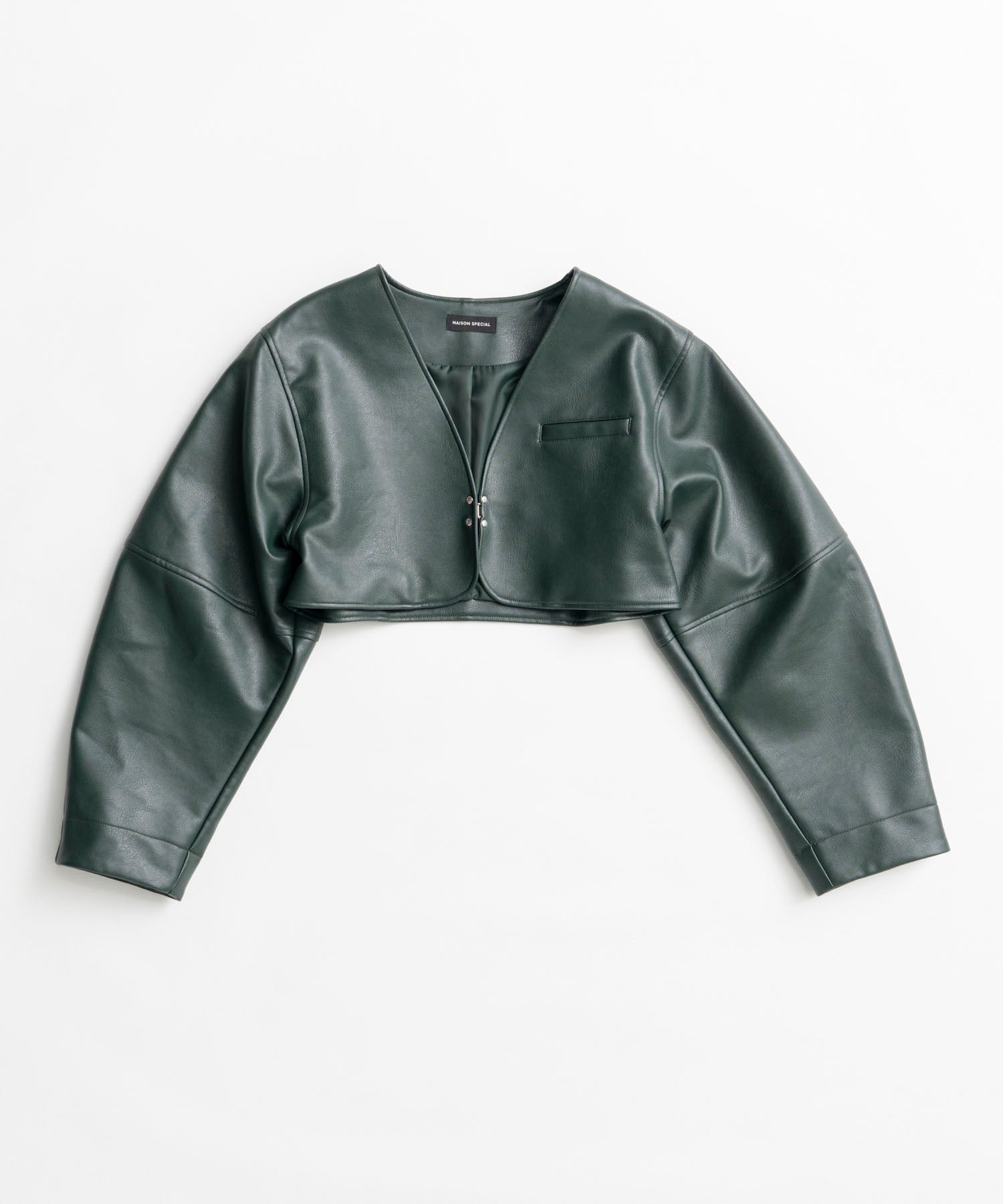 【26AUTUMN PRE-ORDER】Vegan Leather Short Jacket