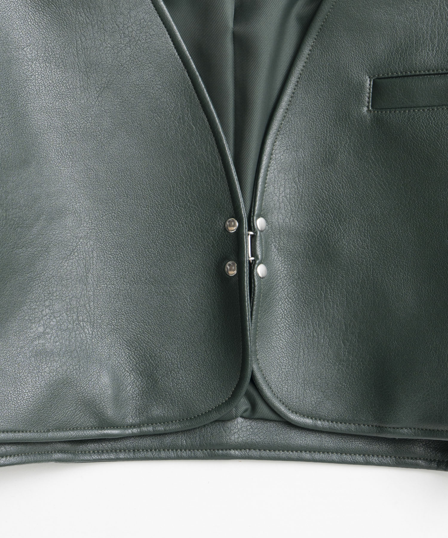 【26AUTUMN PRE-ORDER】Vegan Leather Short Jacket
