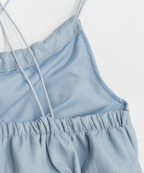 【26SPRING preorder】Gathered Balloon Vegan Leather Bustier