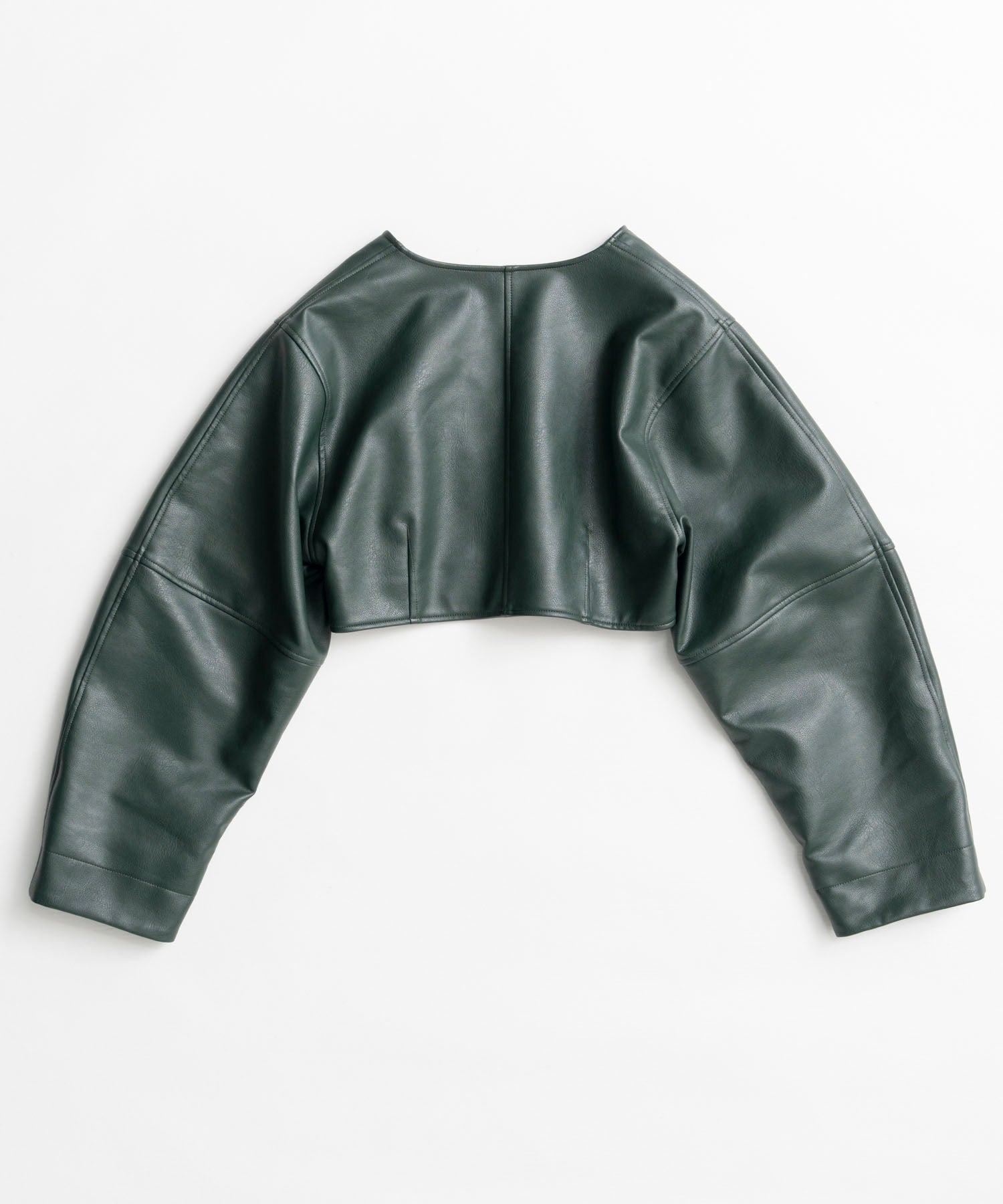 【26AUTUMN PRE-ORDER】Vegan Leather Short Jacket