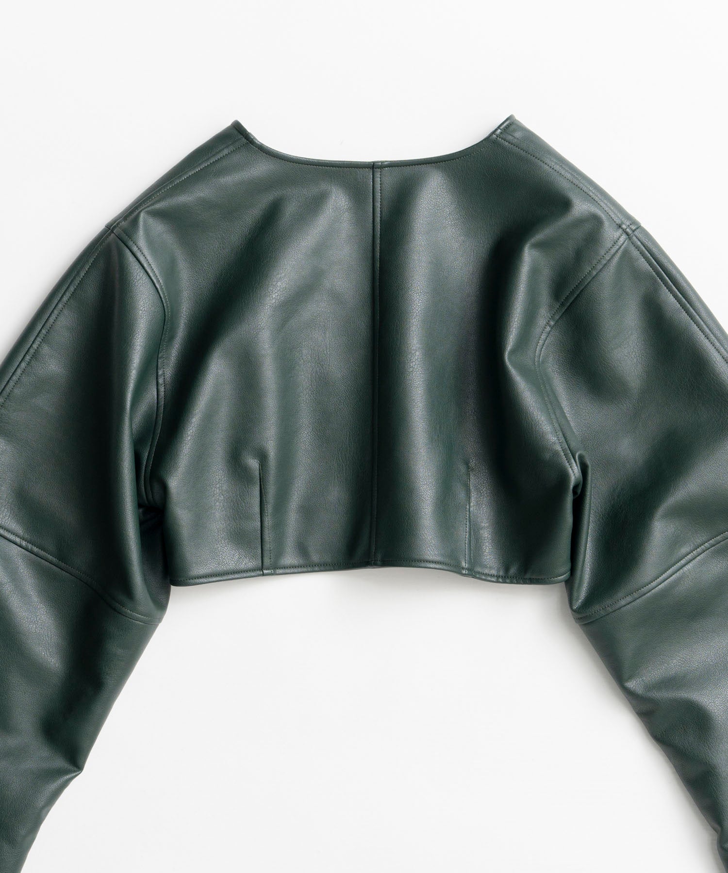 【26AUTUMN PRE-ORDER】Vegan Leather Short Jacket