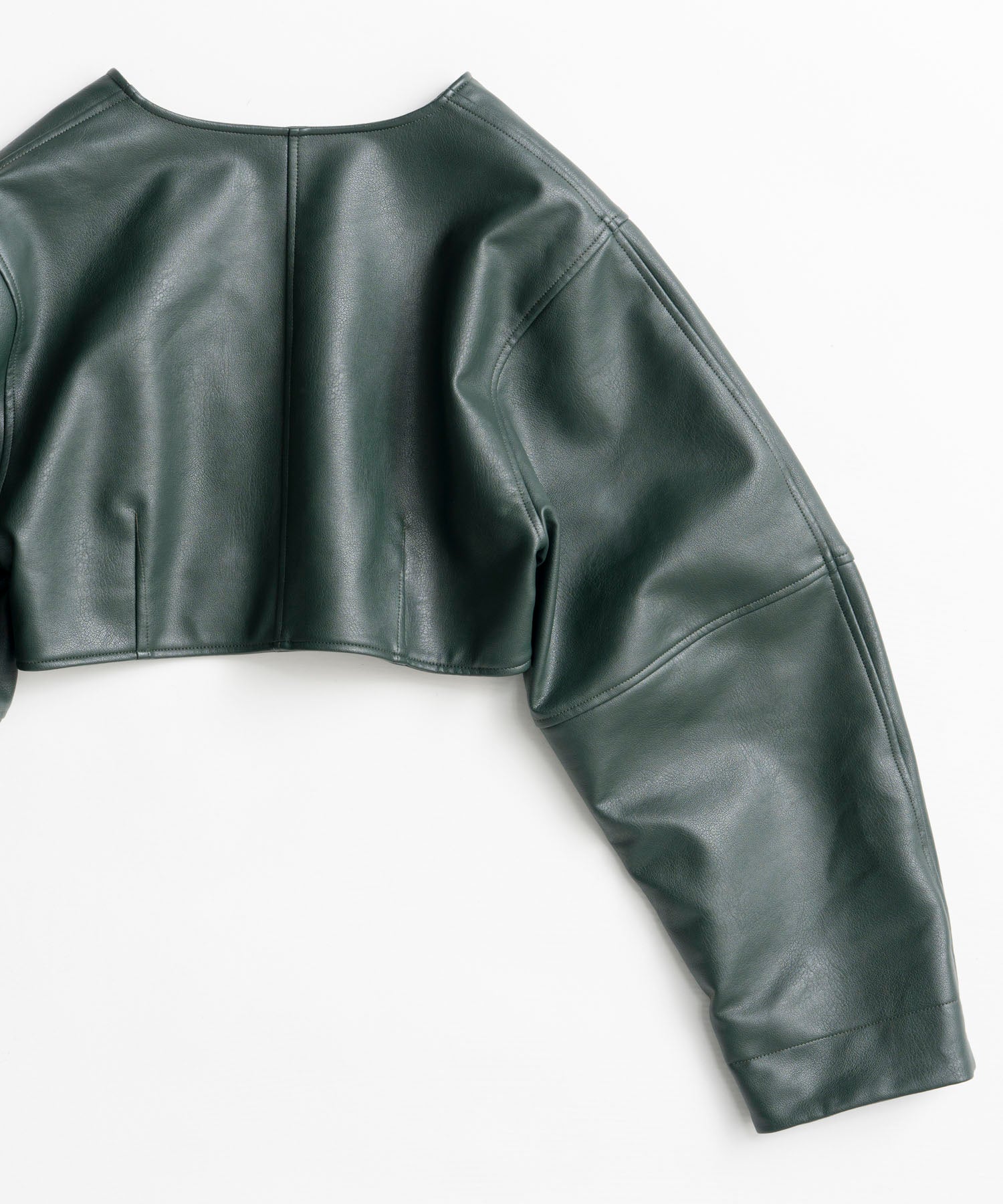 【26AUTUMN PRE-ORDER】Vegan Leather Short Jacket