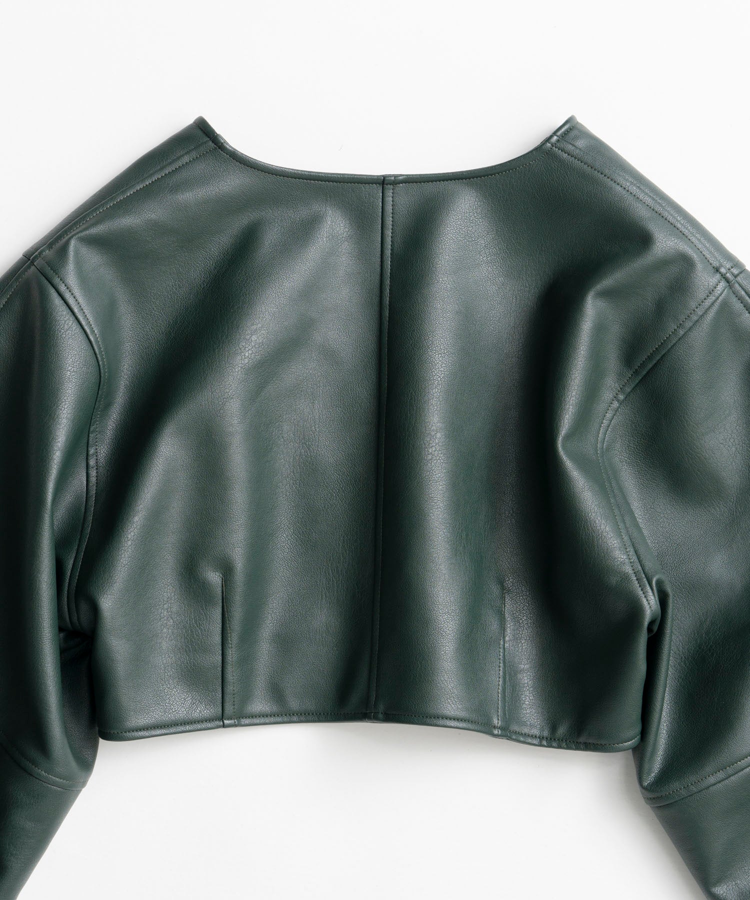 【26AUTUMN PRE-ORDER】Vegan Leather Short Jacket