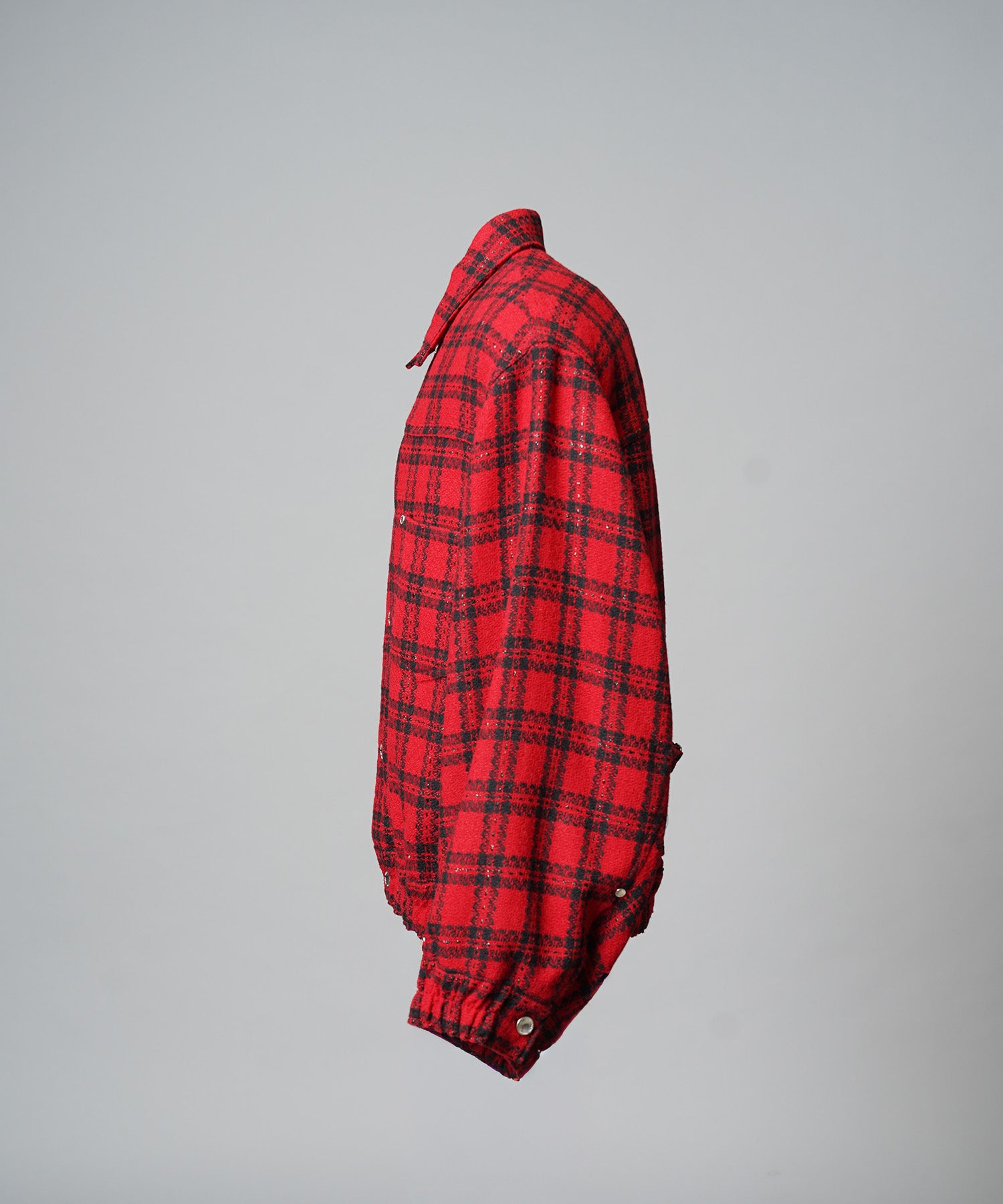 [Italian Dead Stock Fabric] Prime-Over Switching Stand Blouson