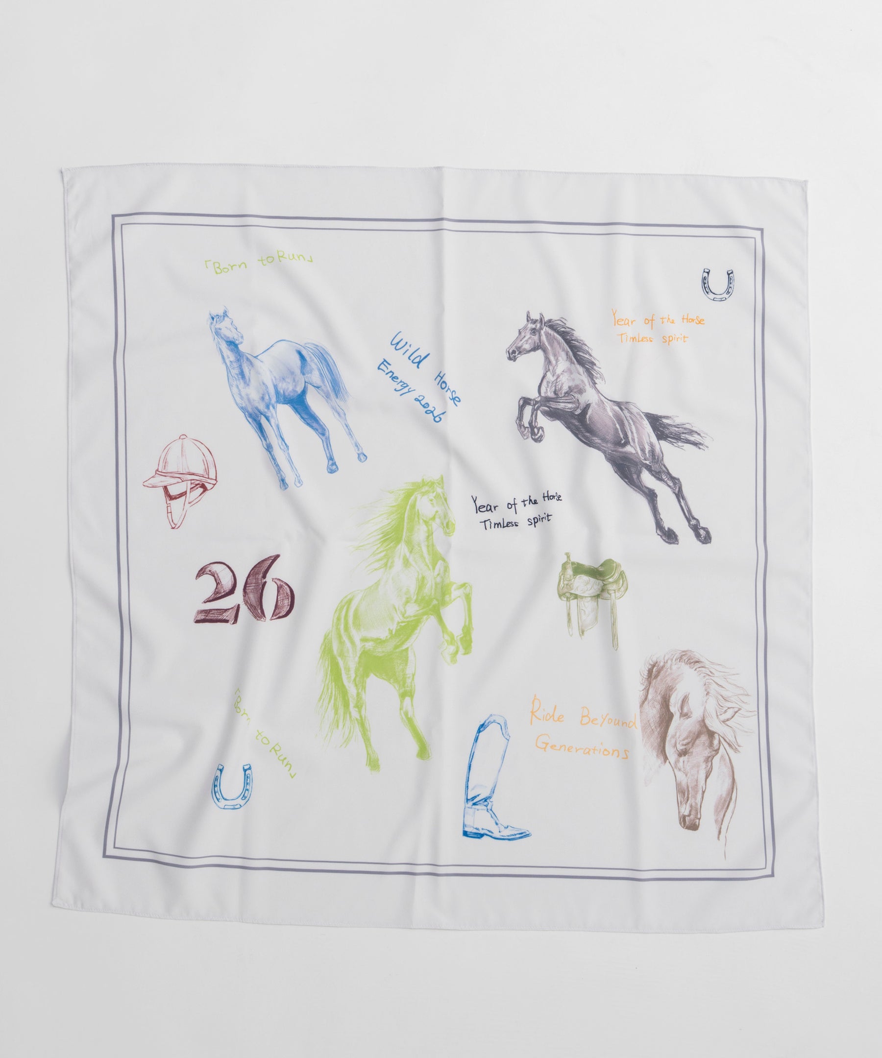 【2026Horse Collection】Horse Print Scarf