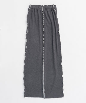 【25SPRING PRE-ORDER】Cotton Material Ribbed Maxi Skirt