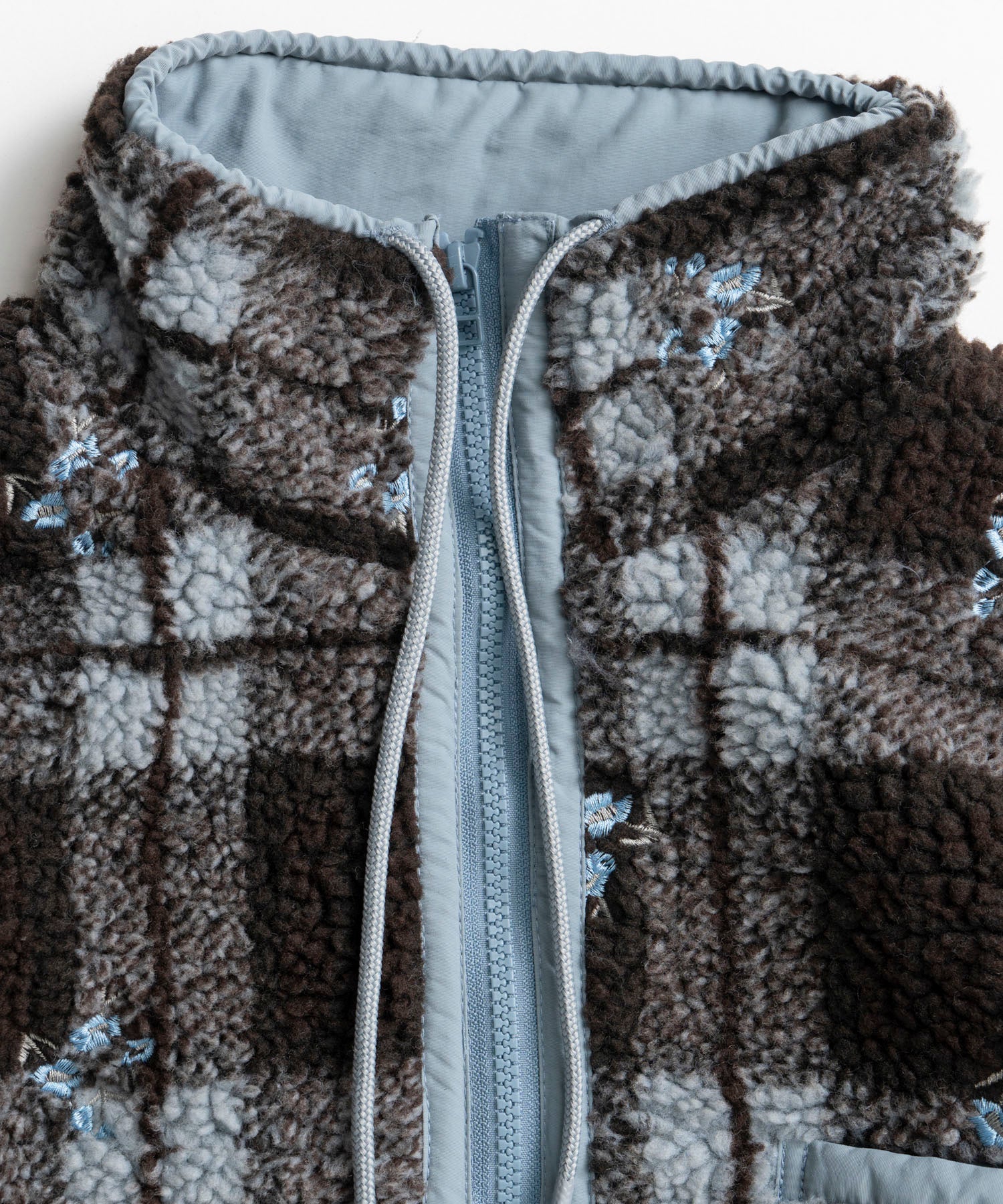 【26AUTUMN PRE-ORDER】Flower Embroidery Boa Blouson
