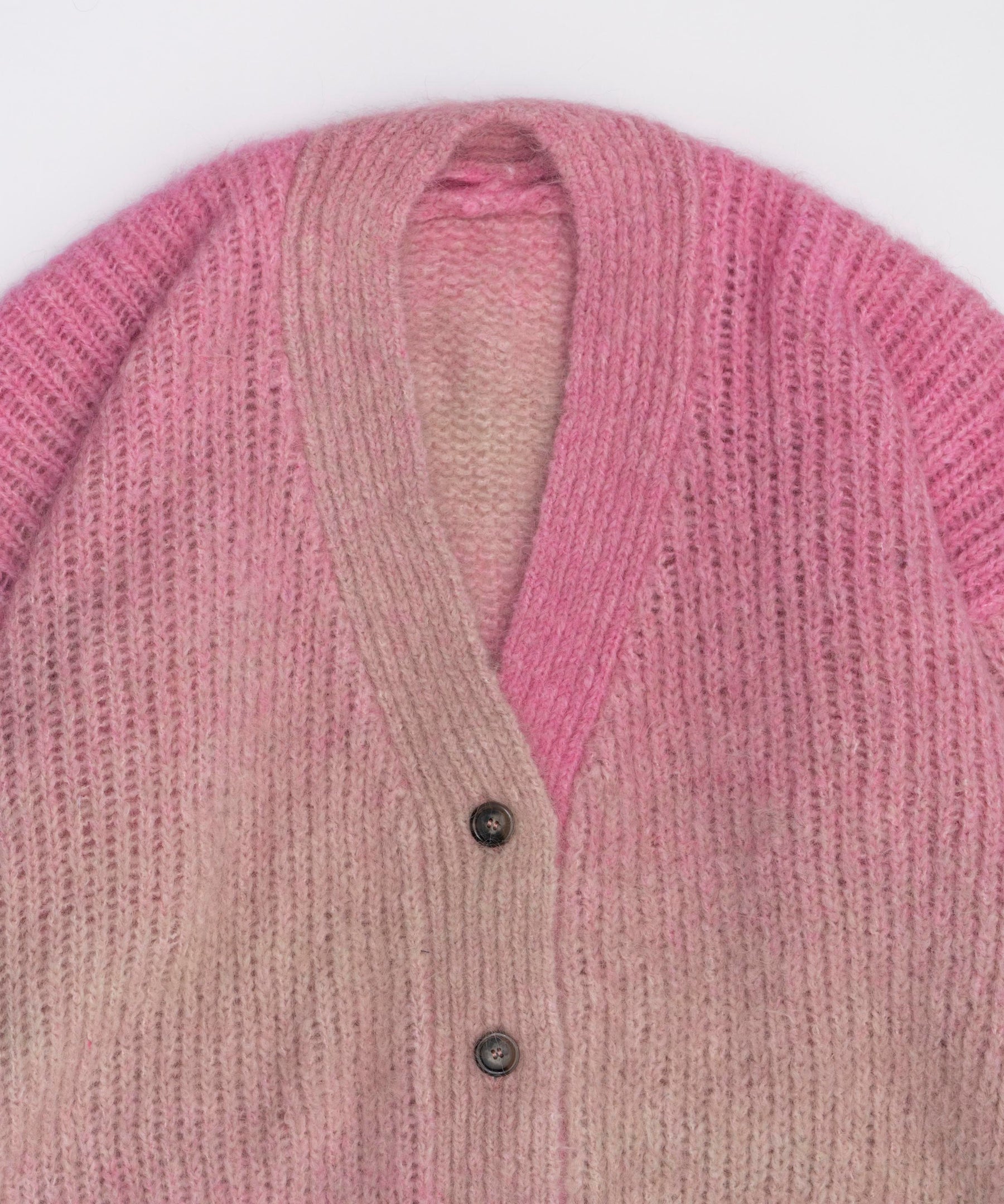 Italian Alpaca Gradation Knit Cardigan