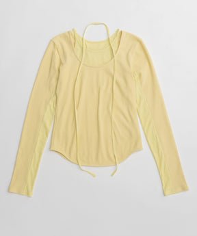 【26SPRING PRE-ORDER】Layered Rib Top