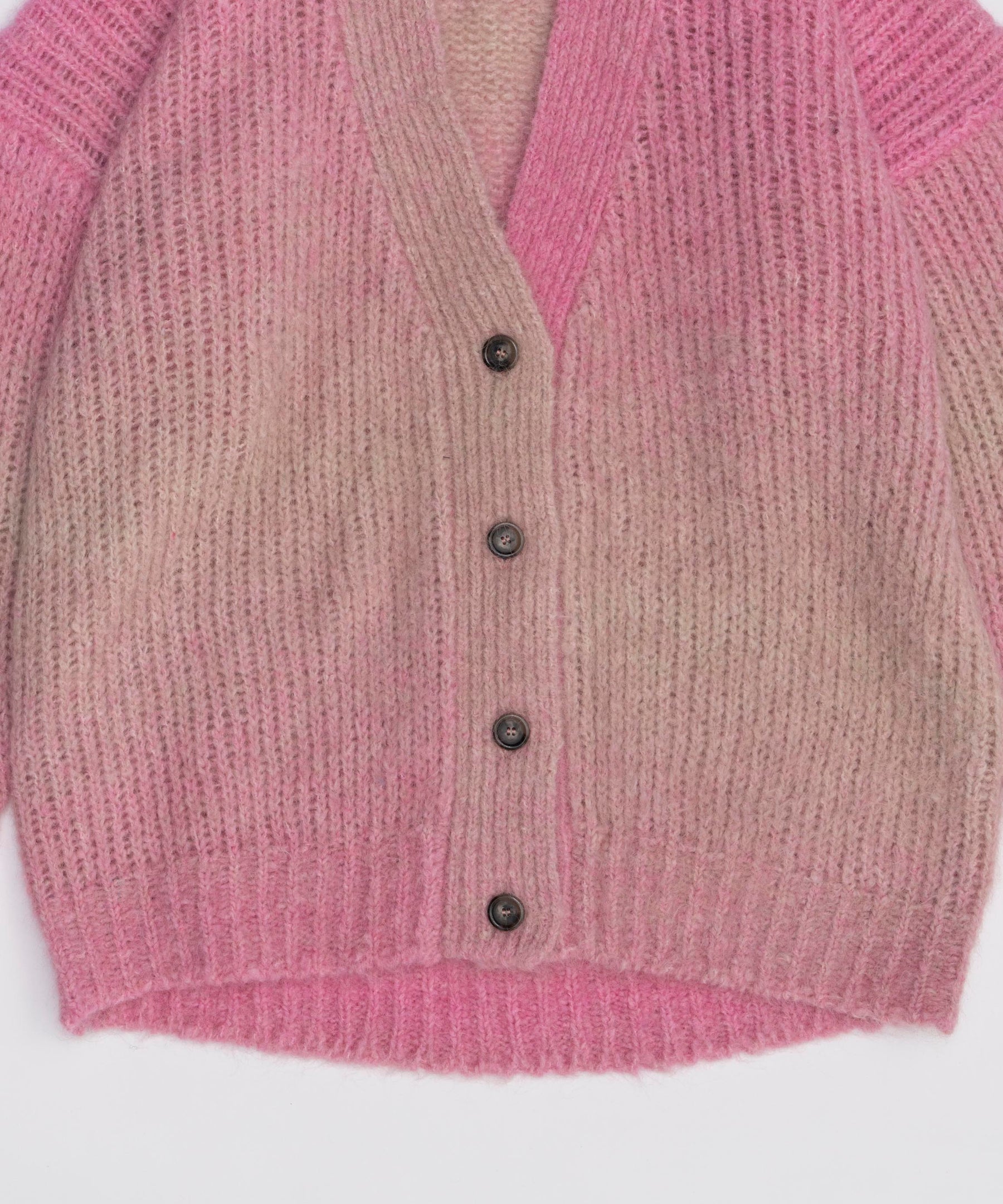 Italian Alpaca Gradation Knit Cardigan