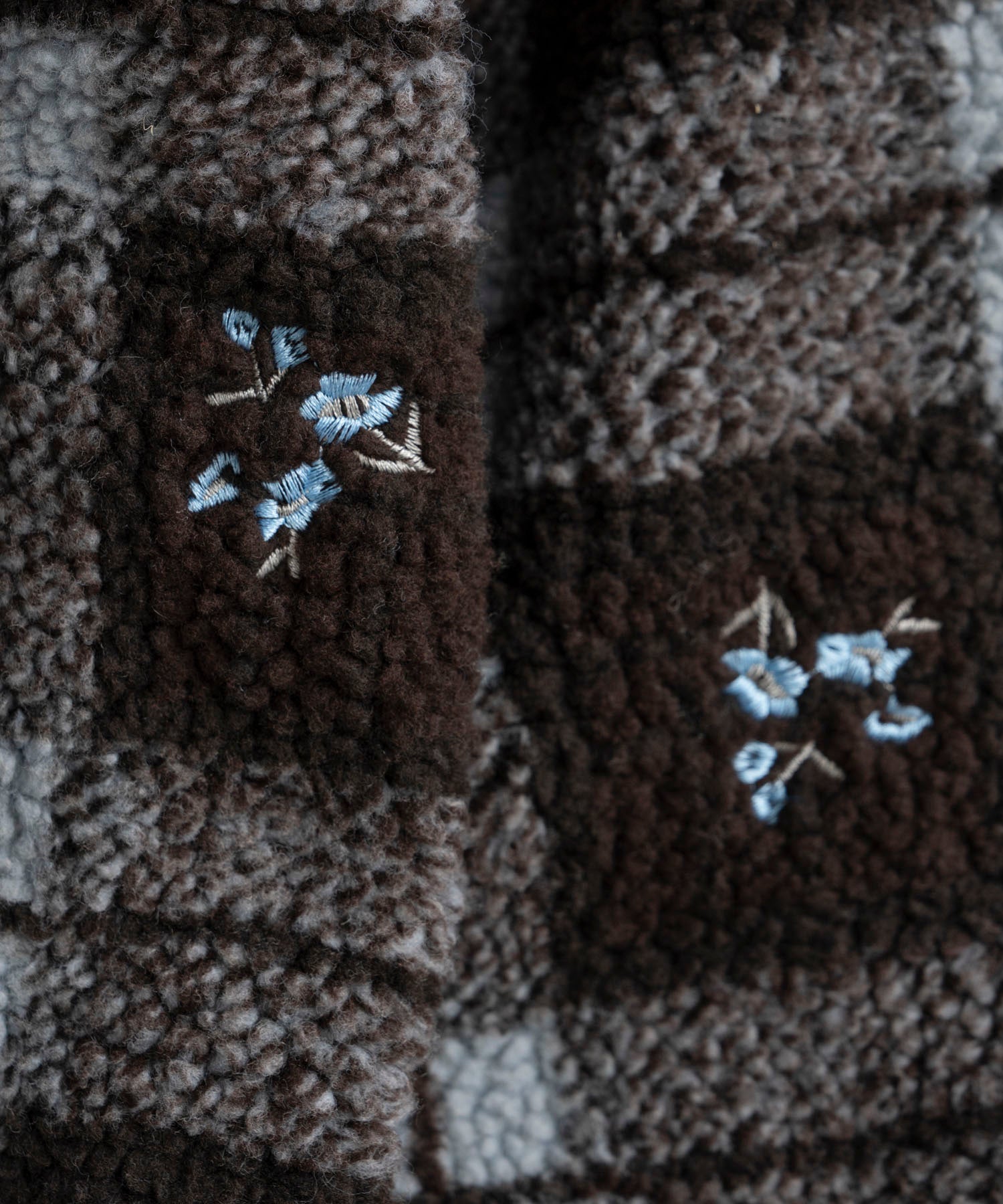 【26AUTUMN PRE-ORDER】Flower Embroidery Boa Blouson