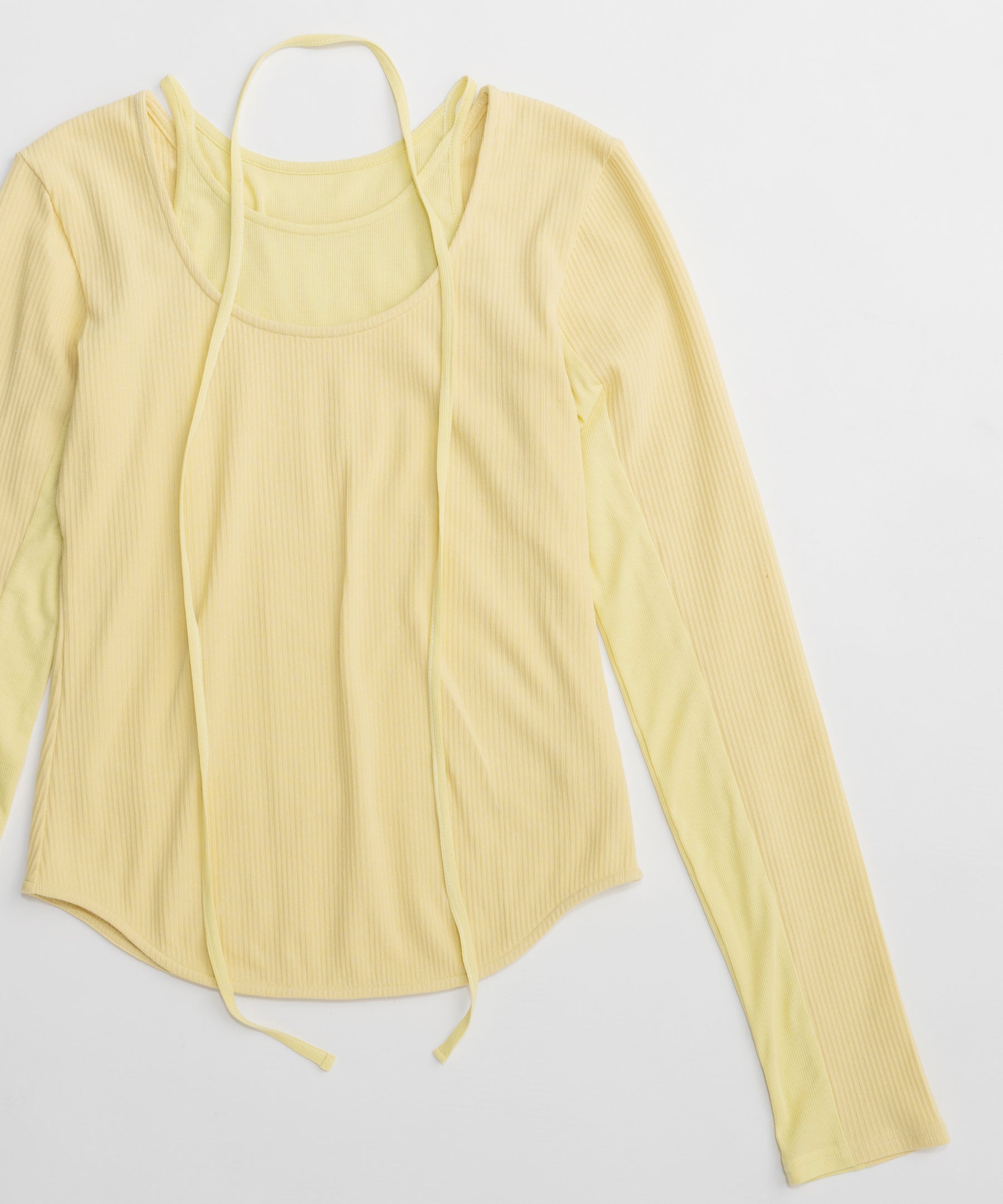 【26SPRING PRE-ORDER】Layered Rib Top