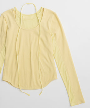 【26SPRING PRE-ORDER】Layered Rib Top