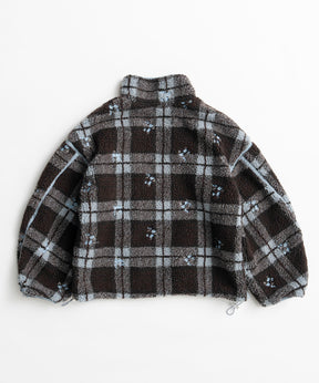 【26AUTUMN PRE-ORDER】Flower Embroidery Boa Blouson