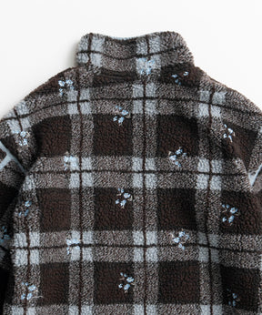 【26AUTUMN PRE-ORDER】Flower Embroidery Boa Blouson