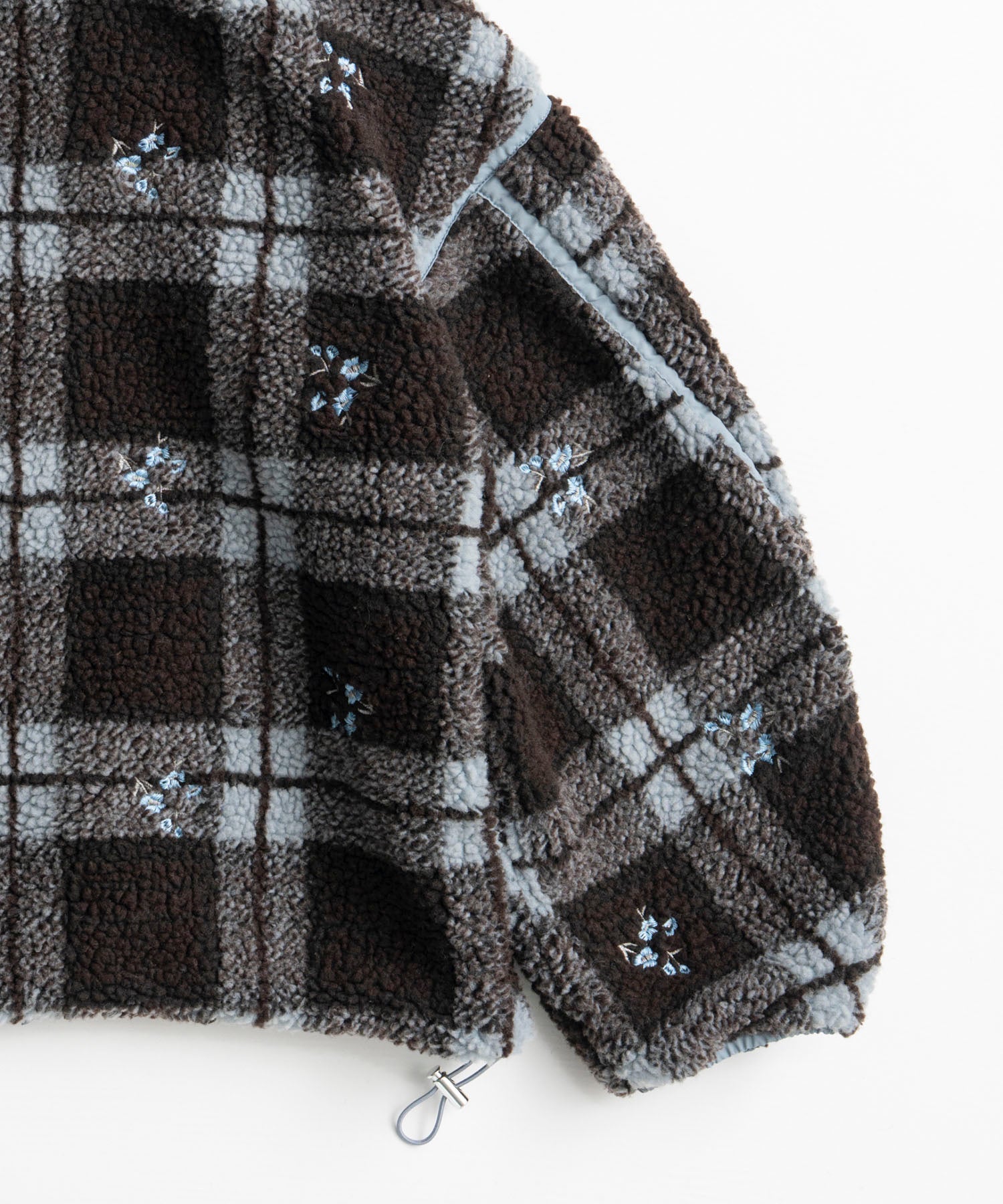 【26AUTUMN PRE-ORDER】Flower Embroidery Boa Blouson