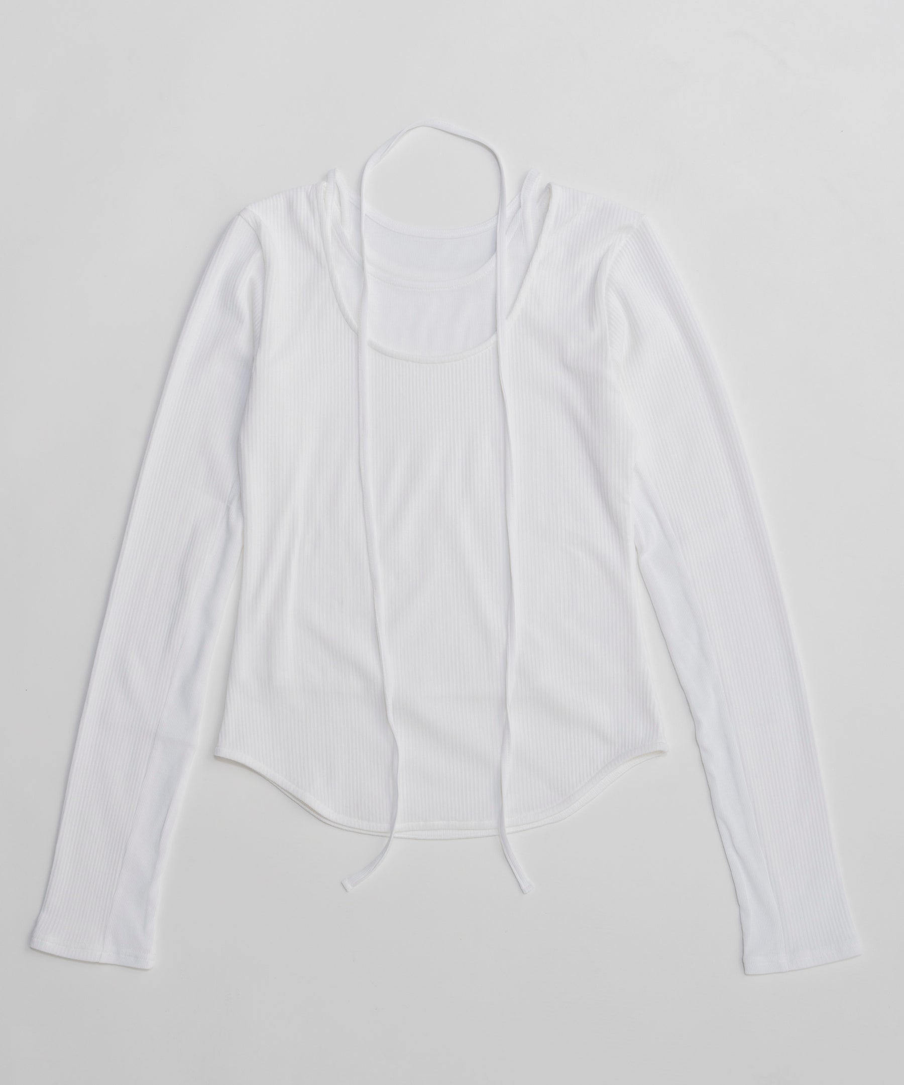 【26SPRING PRE-ORDER】Layered Rib Top