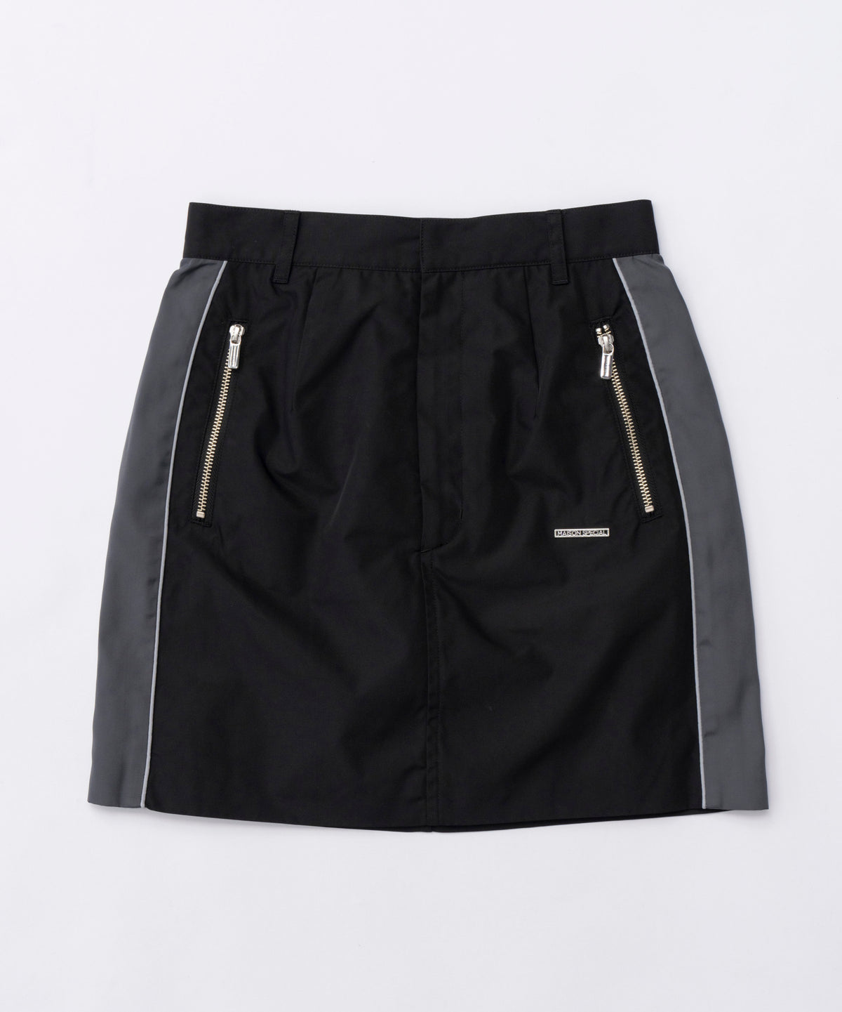 Side Line Oxford Mini Skirt