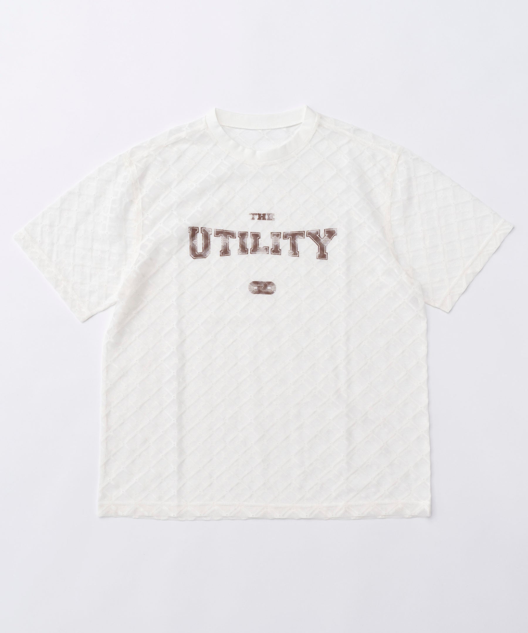 Lace Logo Print Oversized T-shirt