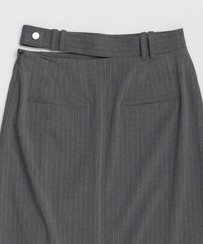 【26SPRING PRE-ORDER】Sewing Tack Maxi Skirt