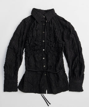 【26SPRING PRE-ORDER】Shirring Fabric Shape Shirt