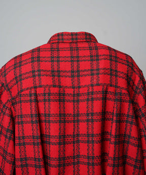 [Italian Dead Stock Fabric] Prime-Over Switching Stand Blouson