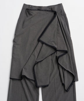 【2026Summer PRE-ORDER】Wrap-Draped Skirt Pants