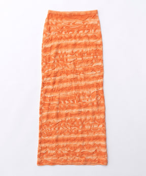 Bumpy Splashed Pattern Knit Tight Skirt