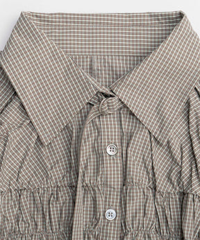 【26SPRING PRE-ORDER】Shirring Fabric Shape Shirt
