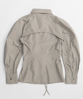 【26SPRING PRE-ORDER】Shirring Fabric Shape Shirt