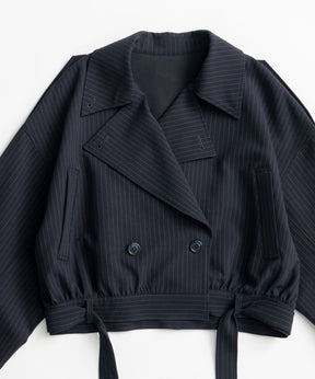 【26AUTUMN PRE-ORDER】Suiting Short Trench Coat