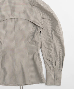 【26SPRING PRE-ORDER】Shirring Fabric Shape Shirt
