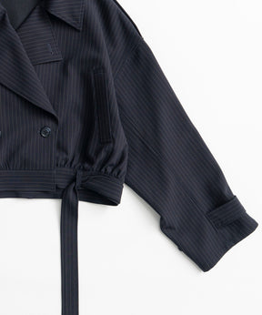 【26AUTUMN PRE-ORDER】Suiting Short Trench Coat