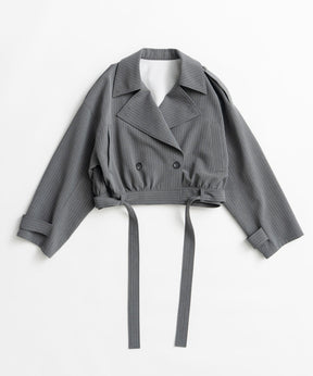【26AUTUMN PRE-ORDER】Suiting Short Trench Coat