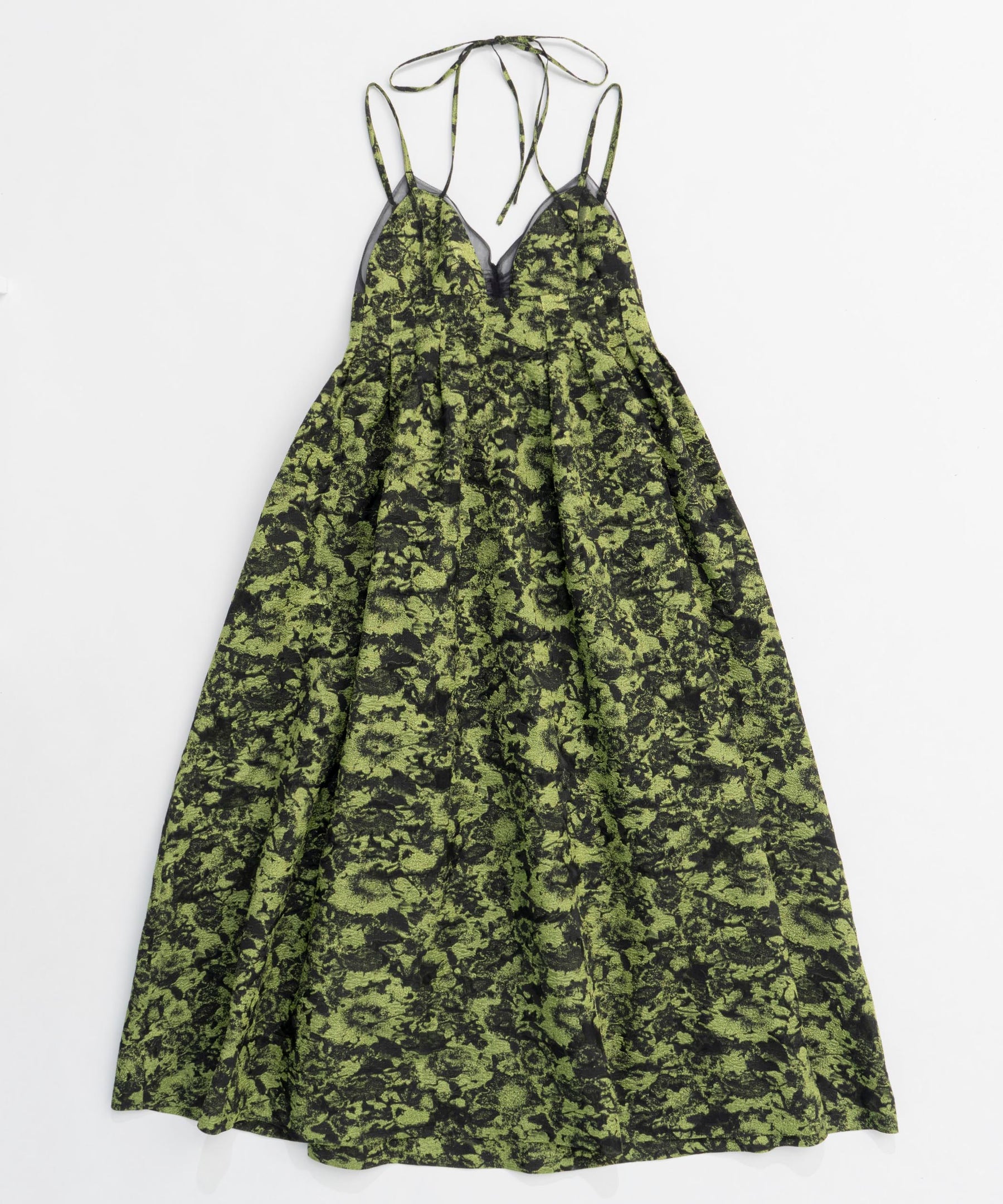 【25SPRING PRE-ORDER】Lame Jacquard Volume Silhouette Dress