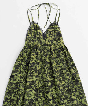 【25SPRING PRE-ORDER】Lame Jacquard Volume Silhouette Dress