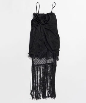 【26SPRING PRE-ORDER】Multi-Way Layered Twist Fringe Skirt