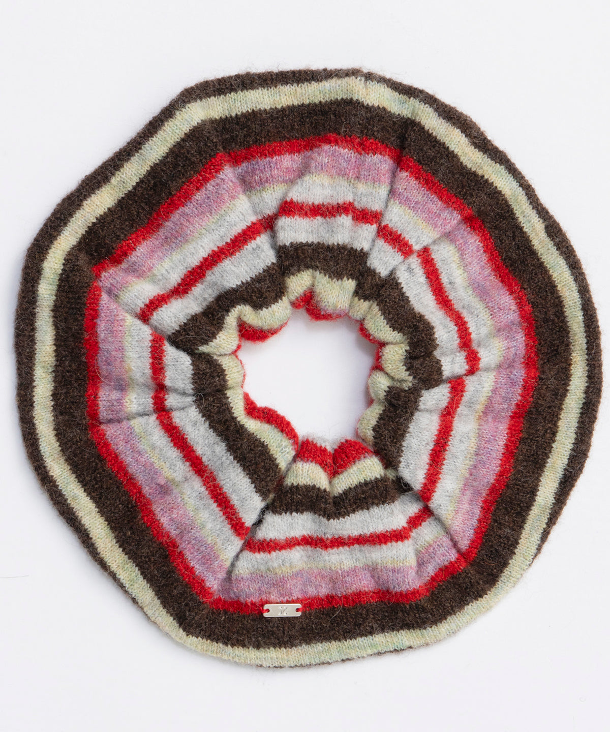 Multi Border Knit Scrunchie