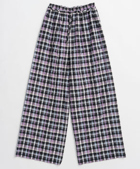 【2026Summer PRE-ORDER】Checkered Wide Pants Pants