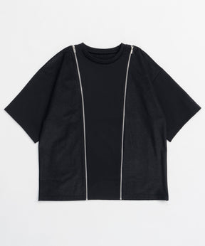 【25SPRING PRE-ORDER】Shoulder Zip Design T-shirt