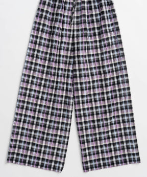 【2026Summer PRE-ORDER】Checkered Wide Pants Pants
