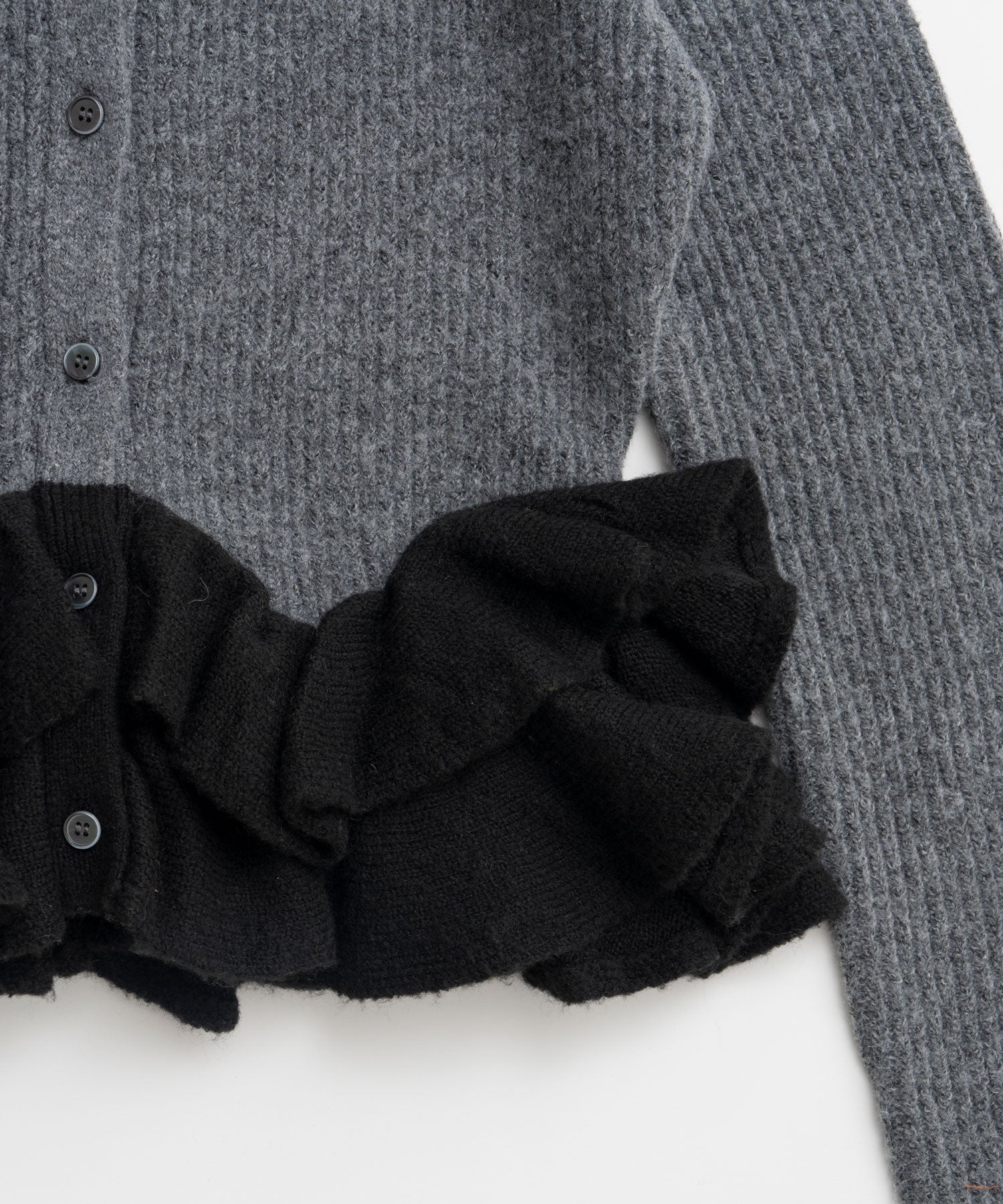 【26WINTER PRE-ORDER】Gathered Frill Knit Cardigan