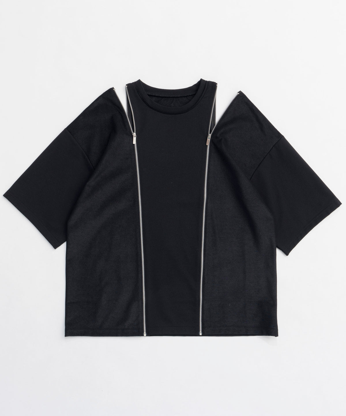 【25SPRING PRE-ORDER】Shoulder Zip Design T-shirt