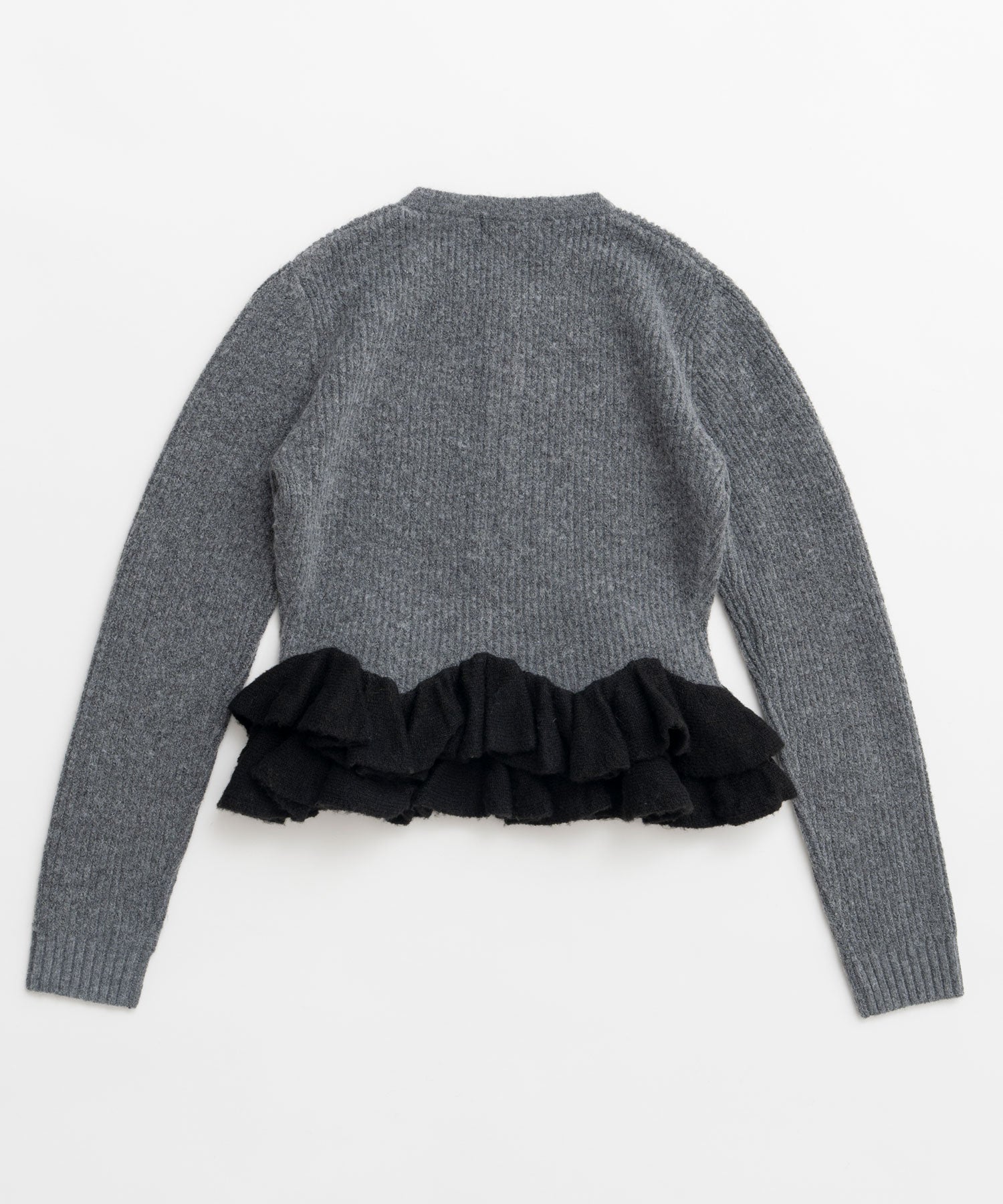 【26WINTER PRE-ORDER】Gathered Frill Knit Cardigan