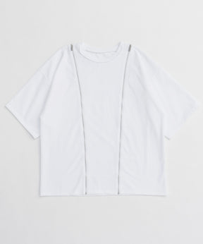 【25SPRING PRE-ORDER】Shoulder Zip Design T-shirt