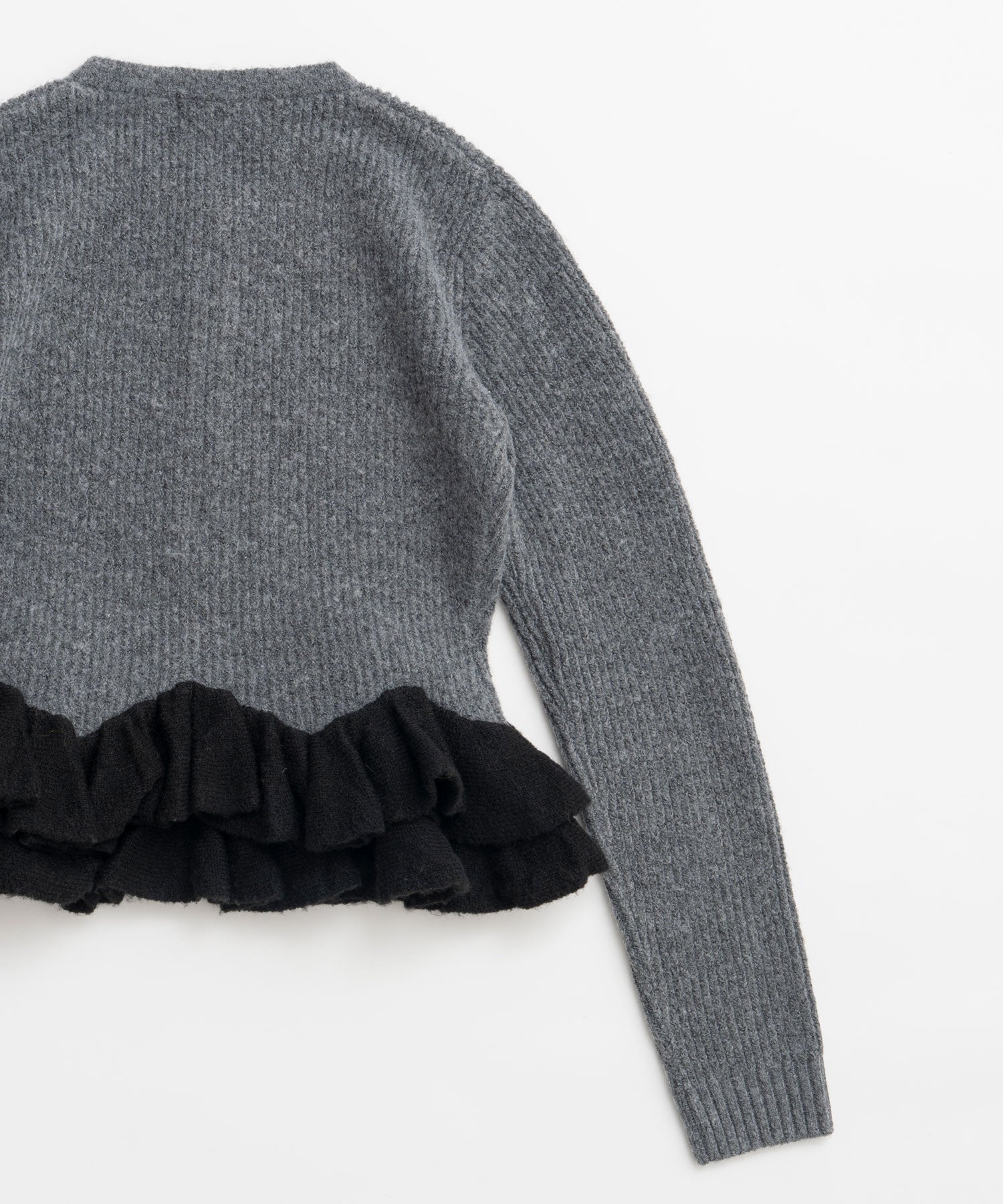 【26WINTER PRE-ORDER】Gathered Frill Knit Cardigan