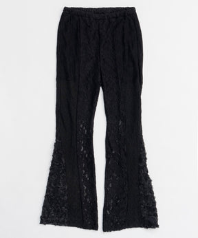 【25SPRING PRE-ORDER】Lace Fabric Flare Pants