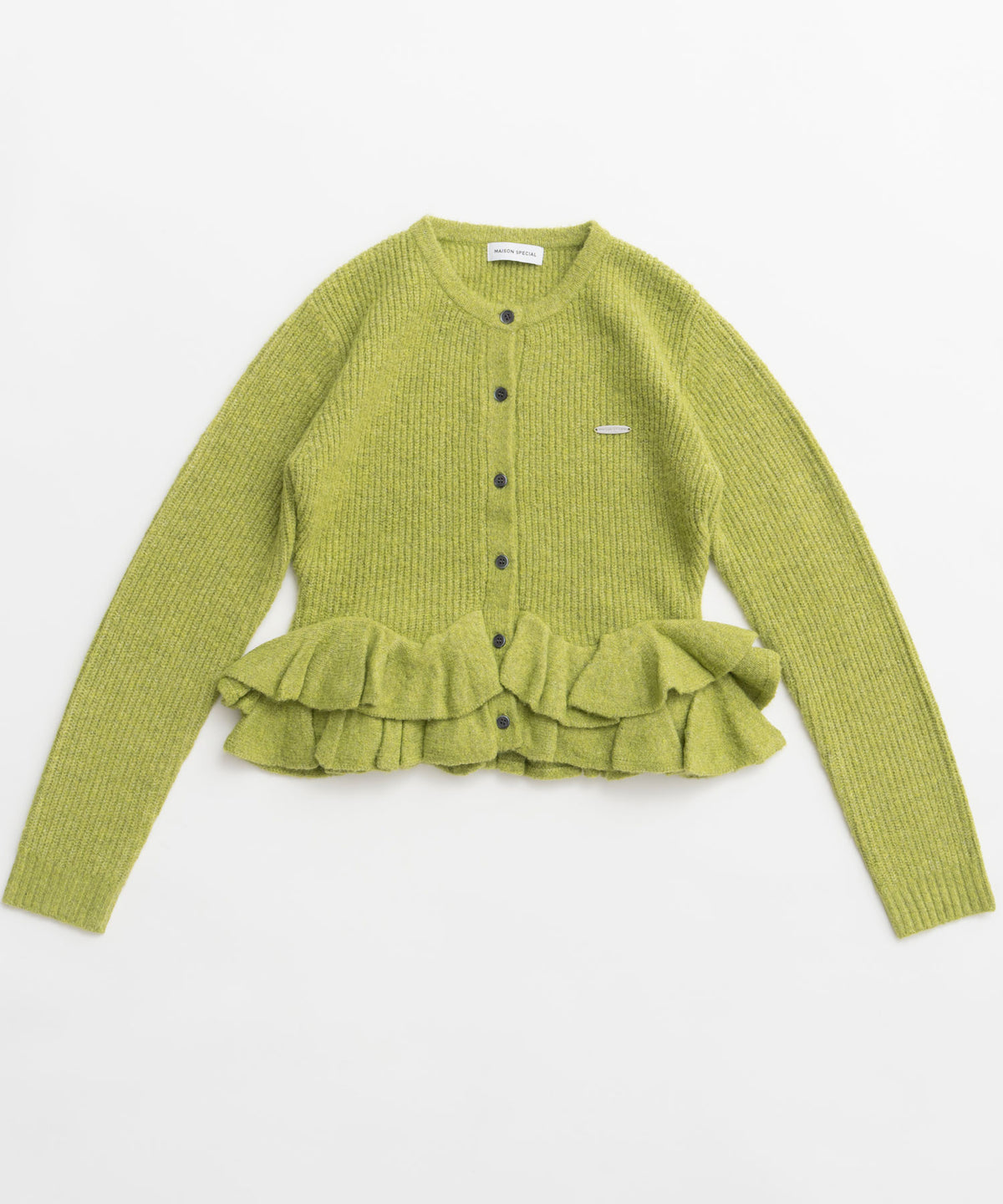 【26WINTER PRE-ORDER】Gathered Frill Knit Cardigan