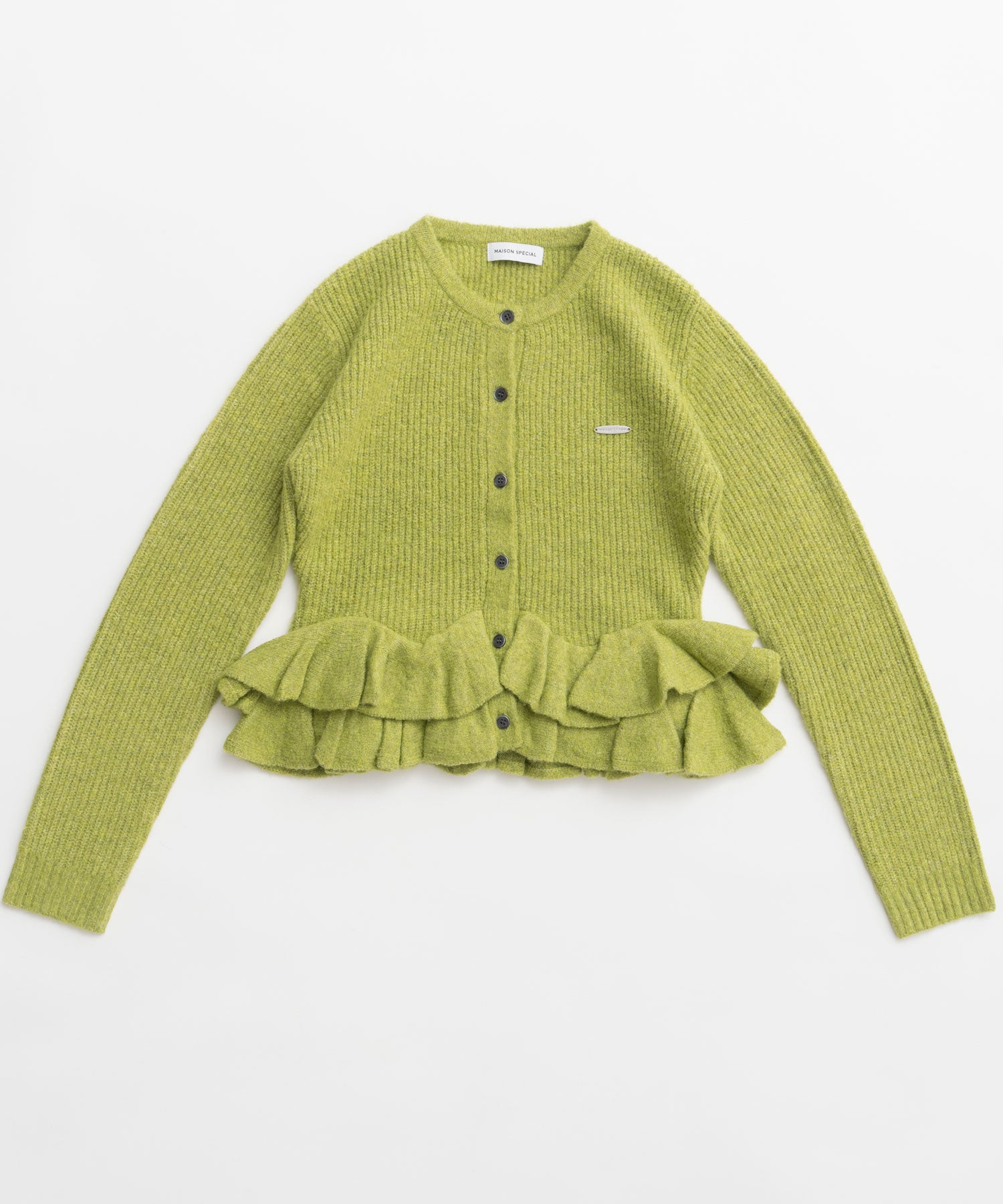 【26WINTER PRE-ORDER】Gathered Frill Knit Cardigan