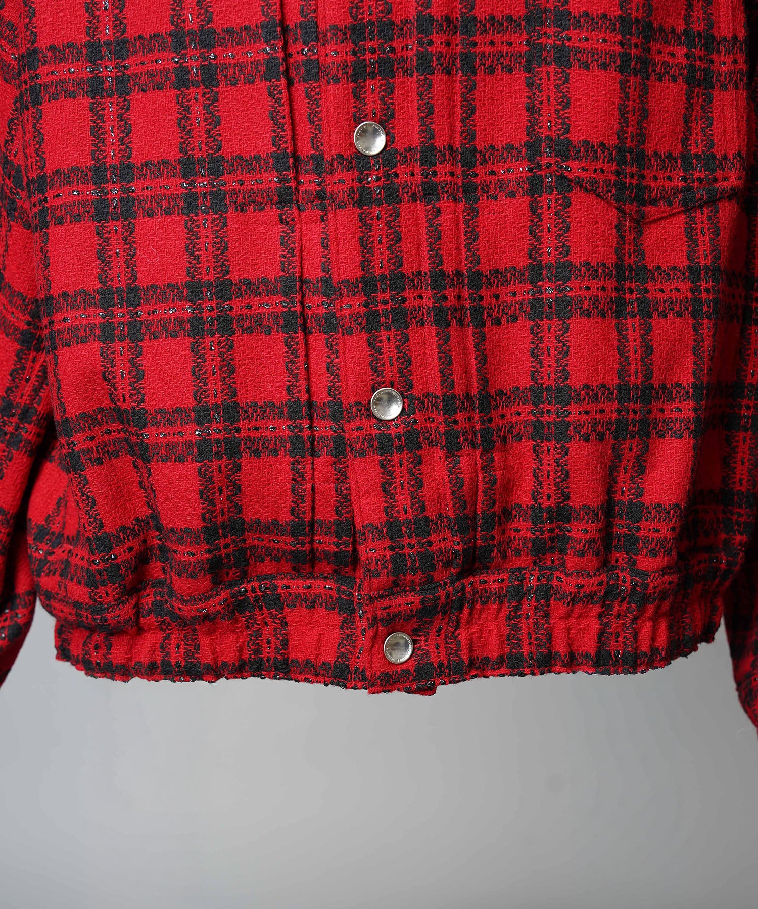 [Italian Dead Stock Fabric] Prime-Over Switching Stand Blouson